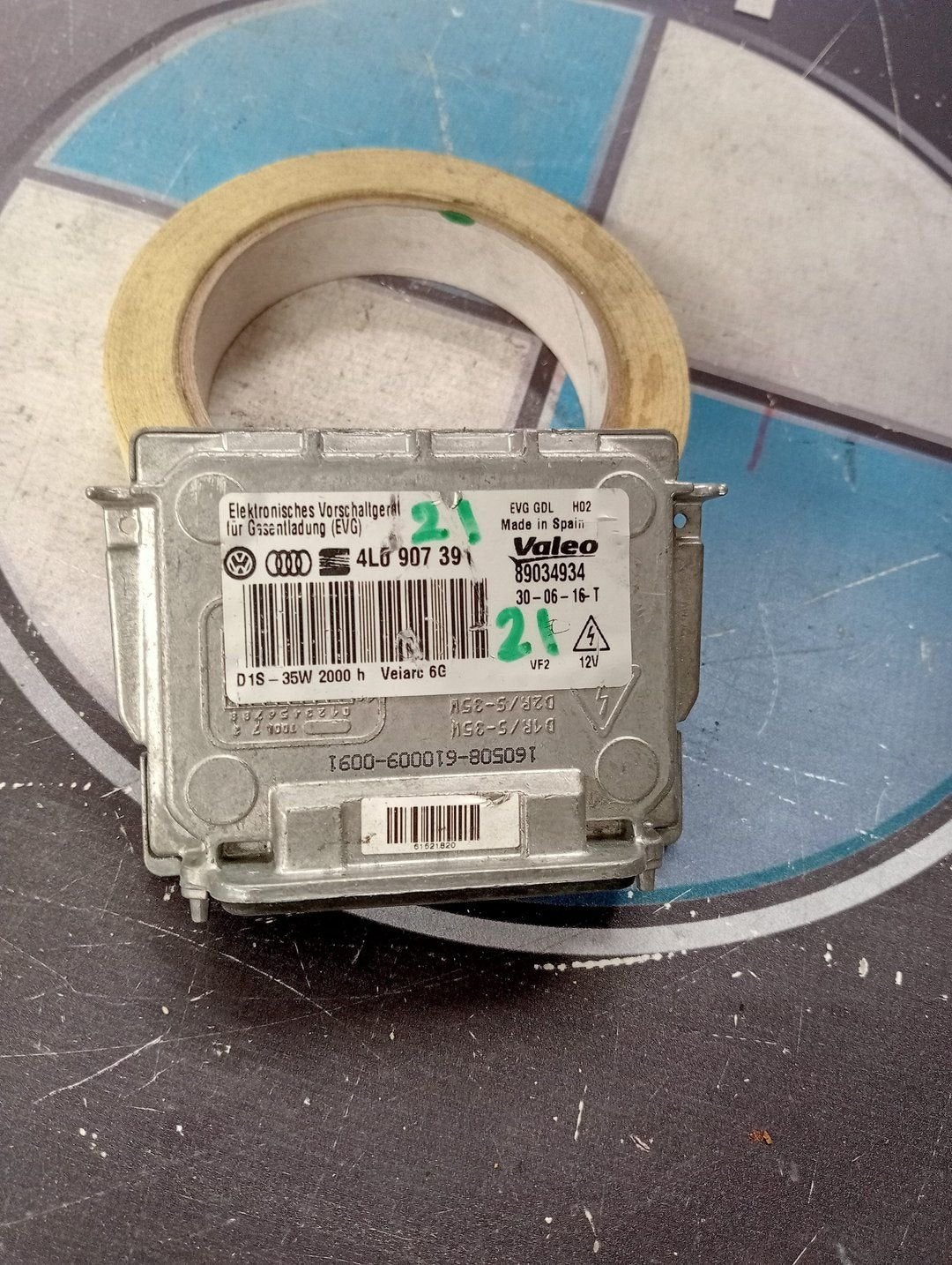 Regelapparaat voor gasontladingslamp VW Passat B6 4L0907391, Volkswagen, -, Utilisé, -