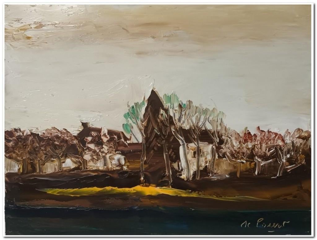 Gabriel De Pauw (1924-2000) - Olieverf op karton, Ophalen