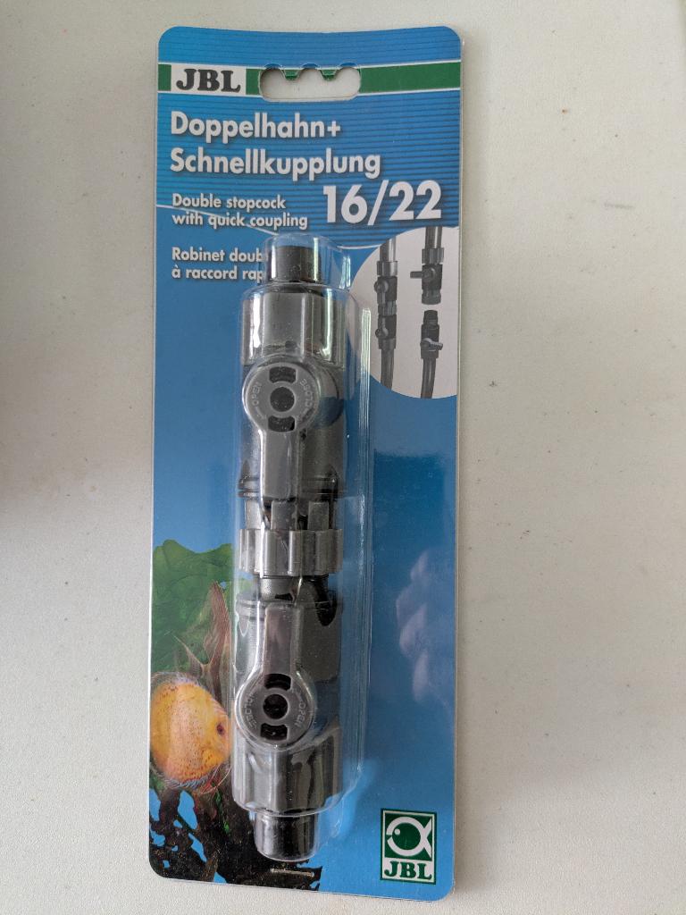 JBL Aquarium Snelkoppeling 16/22 met kraantjes (Nieuw), Dieren en Toebehoren, Ophalen, Nieuw, Overige typen, JBL