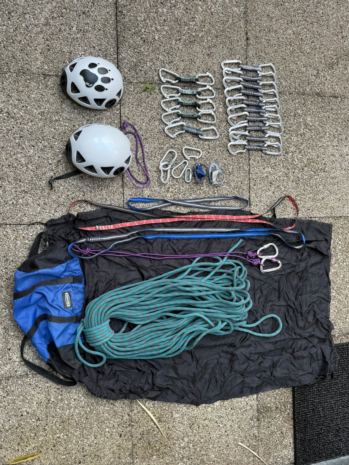 Klimtouw met setjes, Sport en Fitness, Ophalen, Gebruikt, Klimsport-accessoire