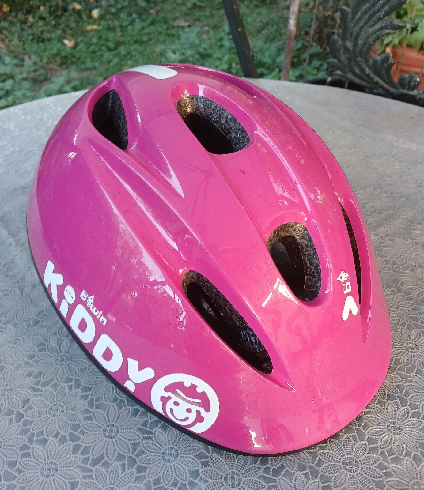 Casque de vélo enfant Kiddy one b'twin, Enlèvement