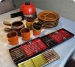Set à fondue complet, Electroménager, Fondue, Enlèvement, Comme neuf, Électrique, Service à fondue