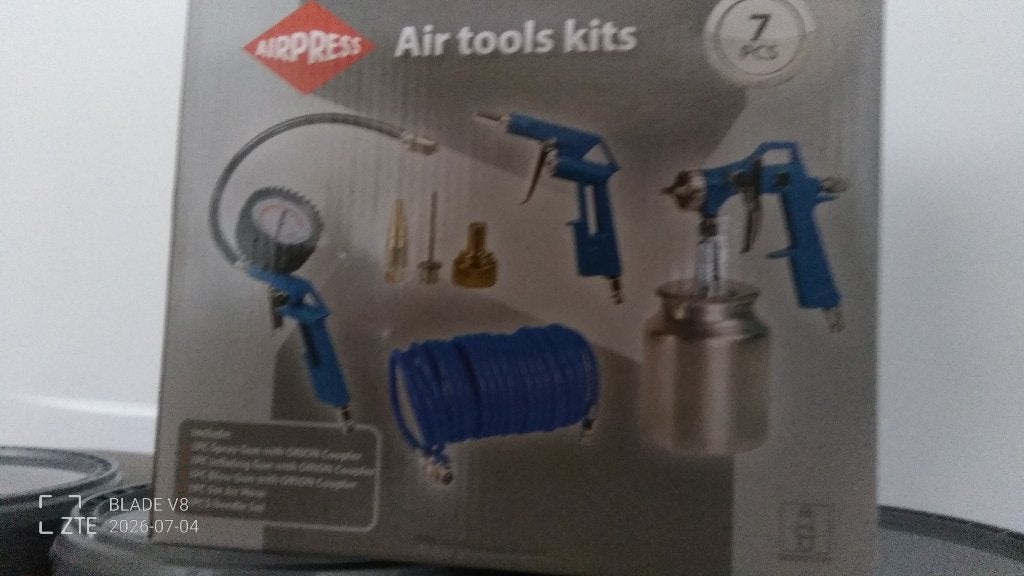 Airpress 7 delig setje nieuw, Ophalen of Verzenden, Nieuw, 6 tot 10 bar