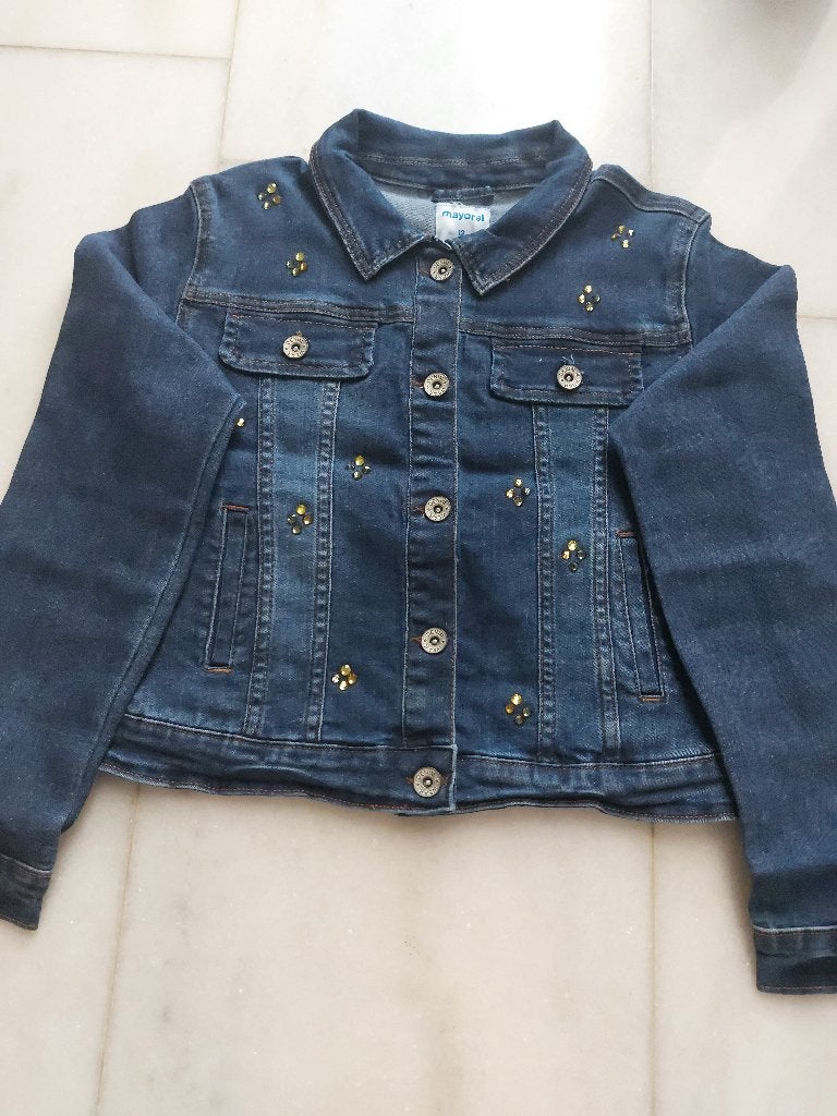 Veste en jean Mayoral taille 152, Enfants & Bébés, Vêtements enfant | Taille 152, Enlèvement ou Envoi, MAYORAL, Comme neuf, Fille