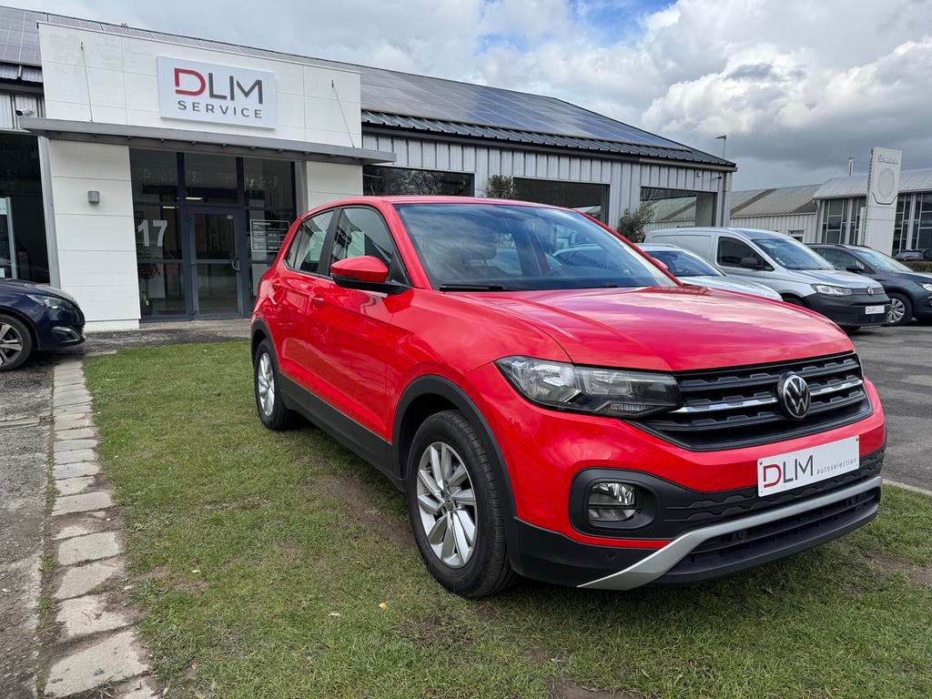 Volkswagen T-cross Tsi 2020 130.000km superbe état, Autos, Rouge, Euro 6, Garantie prolongée, Anti démarrage
