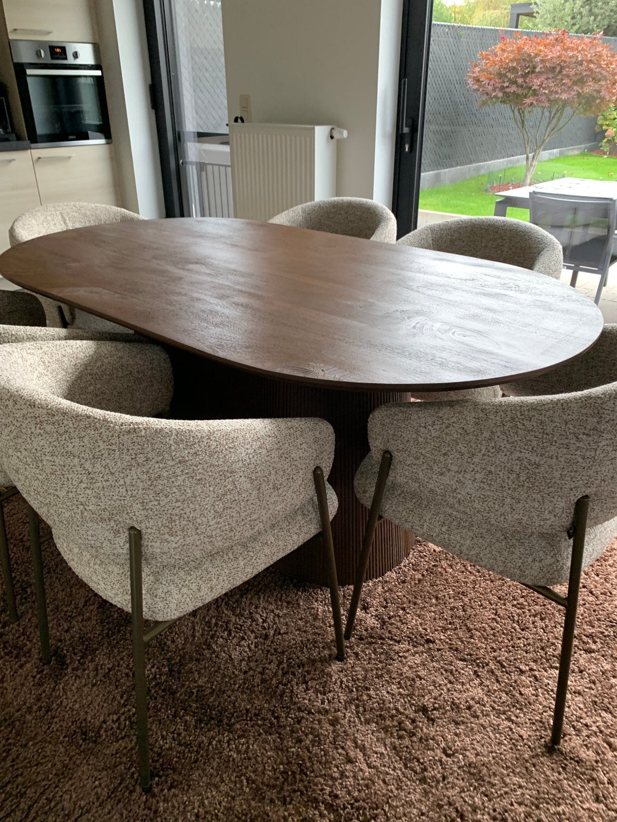 Ovale eettafel, Ophalen, Zo goed als nieuw