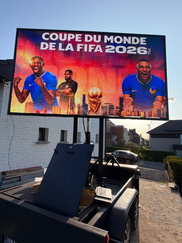 Écran LED Mobile Professionnel Outdoor sur Remorque, Enlèvement, Neuf