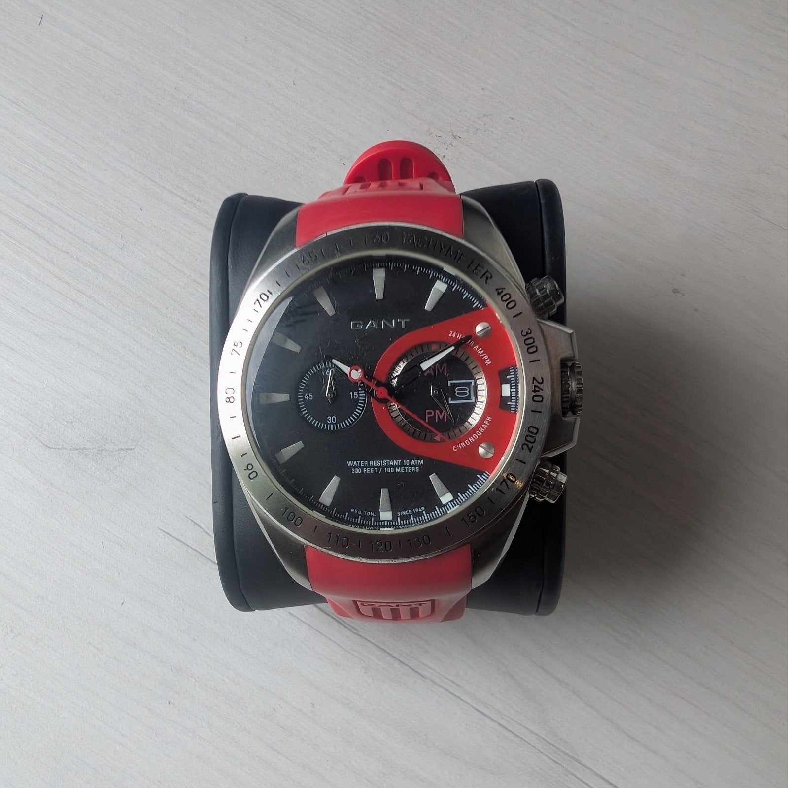 Chronographe GANT (Réf. 1038), Bijoux, Sacs & Beauté, Enlèvement ou Envoi, Rouge