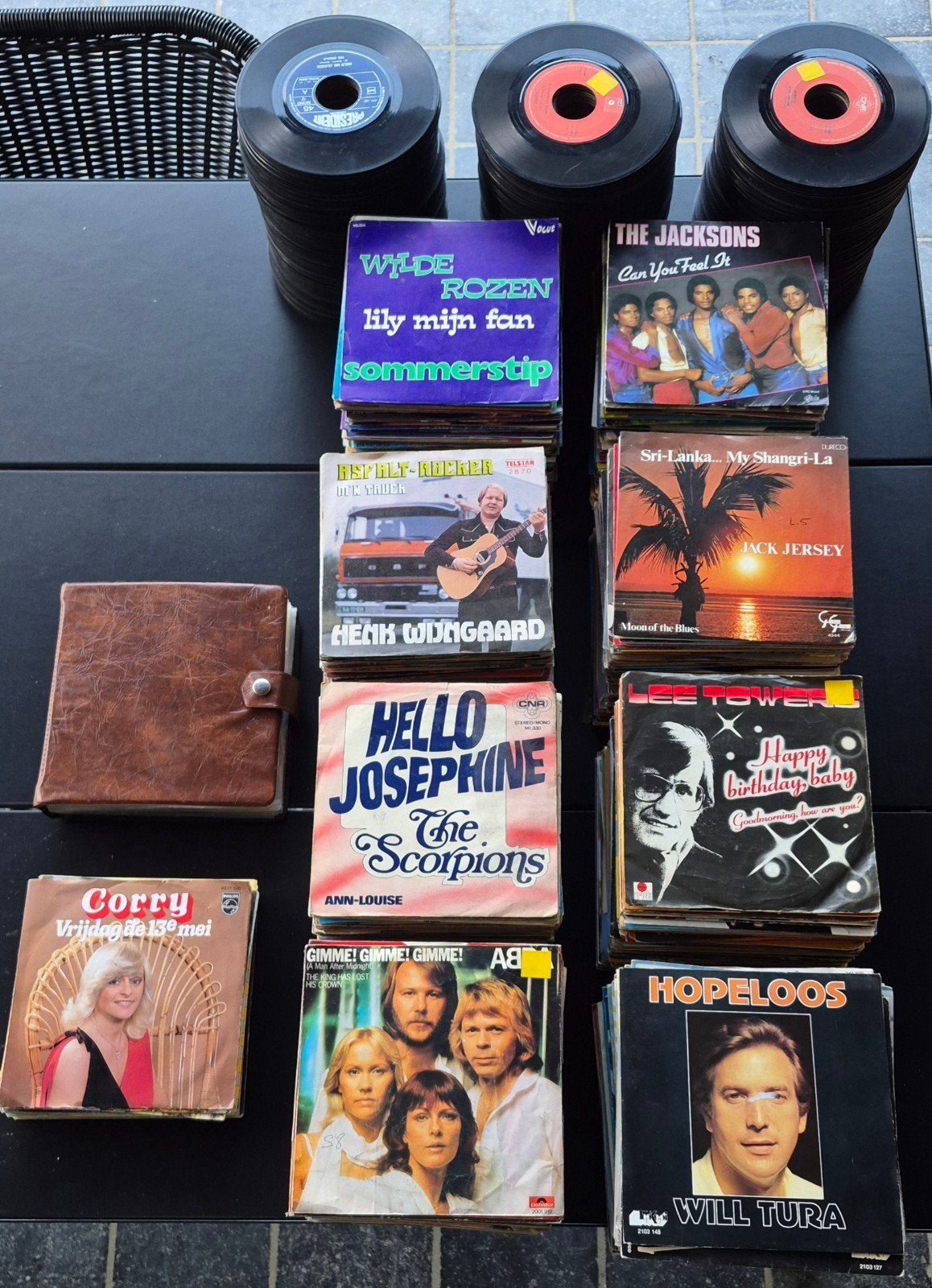 grote partij 1005 vinyl singels jaren 70, Enlèvement