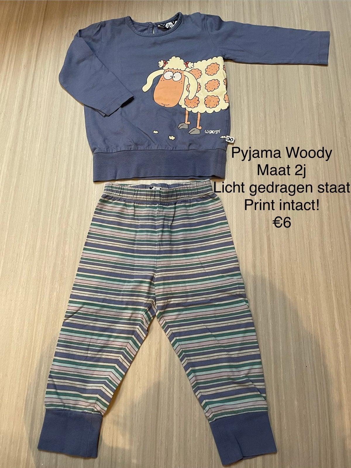 Pyjama Woody maat 2 jaar/92, Kinderen en Baby's, Kinderkleding | Maat 92, Ophalen of Verzenden, Gebruikt, Jongen of Meisje, Nacht- of Onderkleding