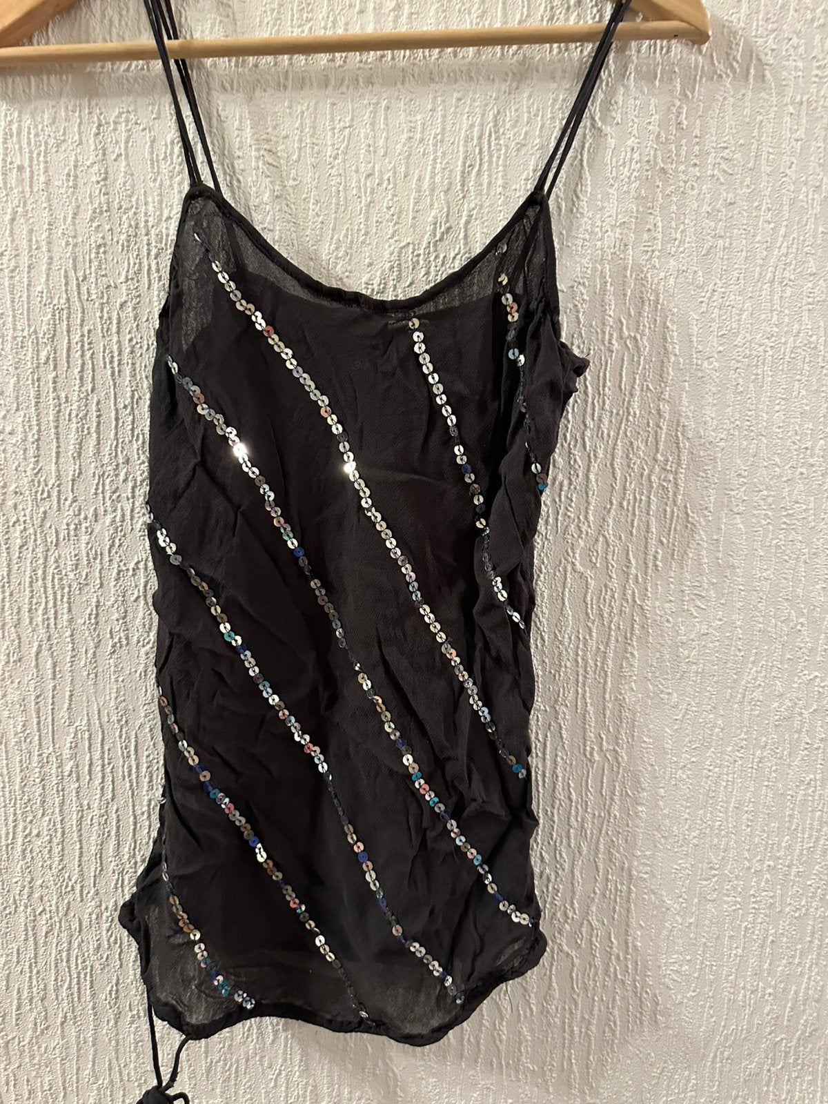 Elegante, licht transparante blouse, Ophalen, Zo goed als nieuw, Maat 36 (S), Zonder mouw