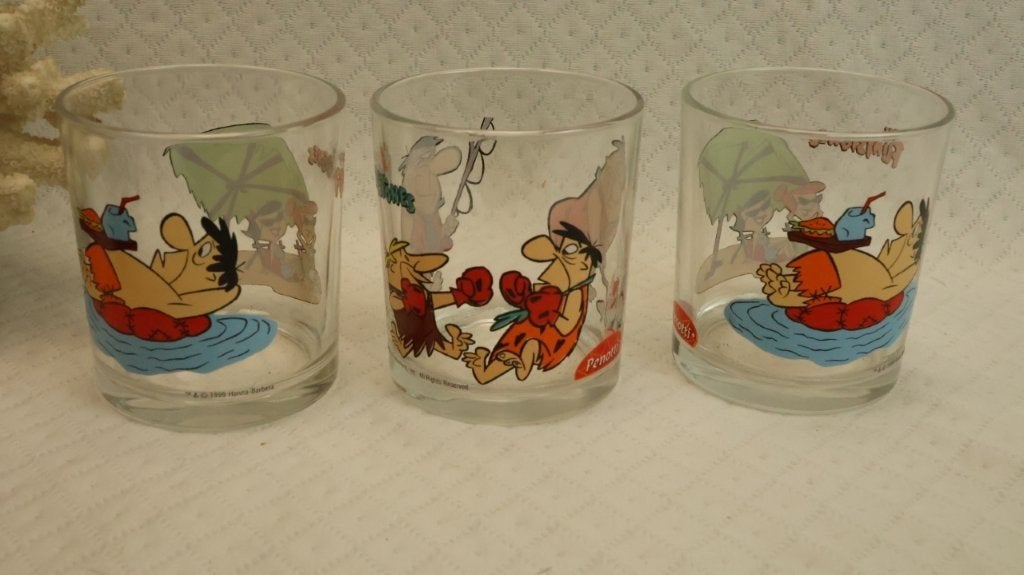 Glazen Flinstones, Verzamelen, Ophalen of Verzenden
