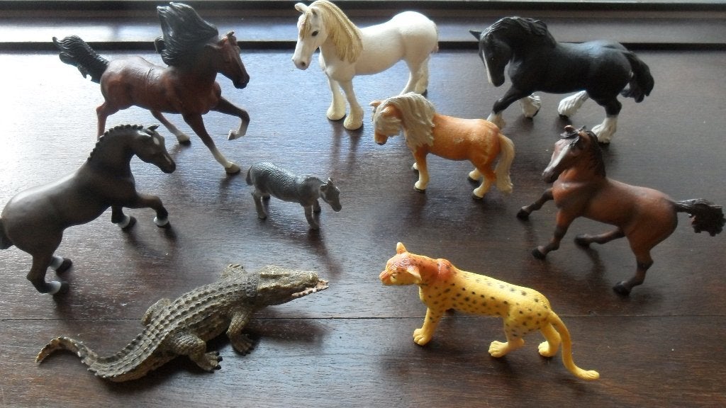 schleich  dieren  en  paarden, Ophalen