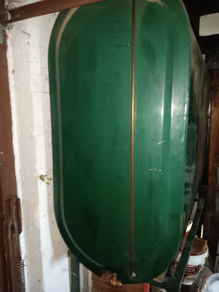 Mazoutton 1200 liter, Ophalen