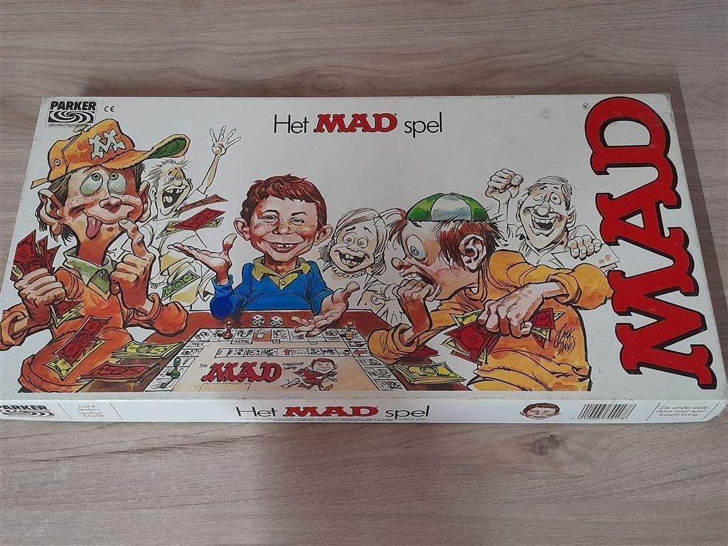 Het mad Spel - parker - s5295, Hobby en Vrije tijd, Gezelschapsspellen | Bordspellen, Verzenden, Zo goed als nieuw