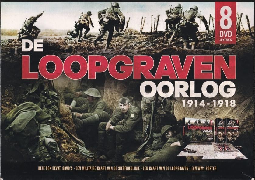 DVD‑box De Loopgravenoorlog 1914–1918, Cd's en Dvd's, Dvd's | Documentaire en Educatief, Vanaf 16 jaar, Ophalen, Gebruikt, Oorlog of Misdaad