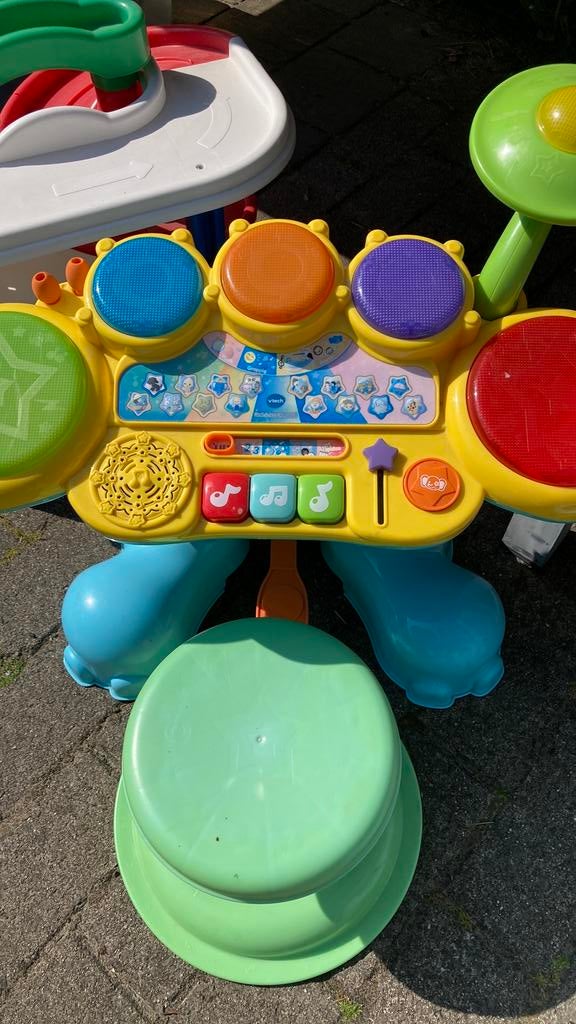 V tech drumstel, Kinderen en Baby's, Ophalen, Zo goed als nieuw