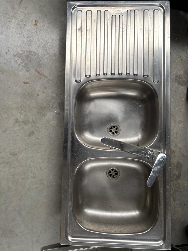 Inox spoelbak, Huis en Inrichting, Ophalen, Gebruikt