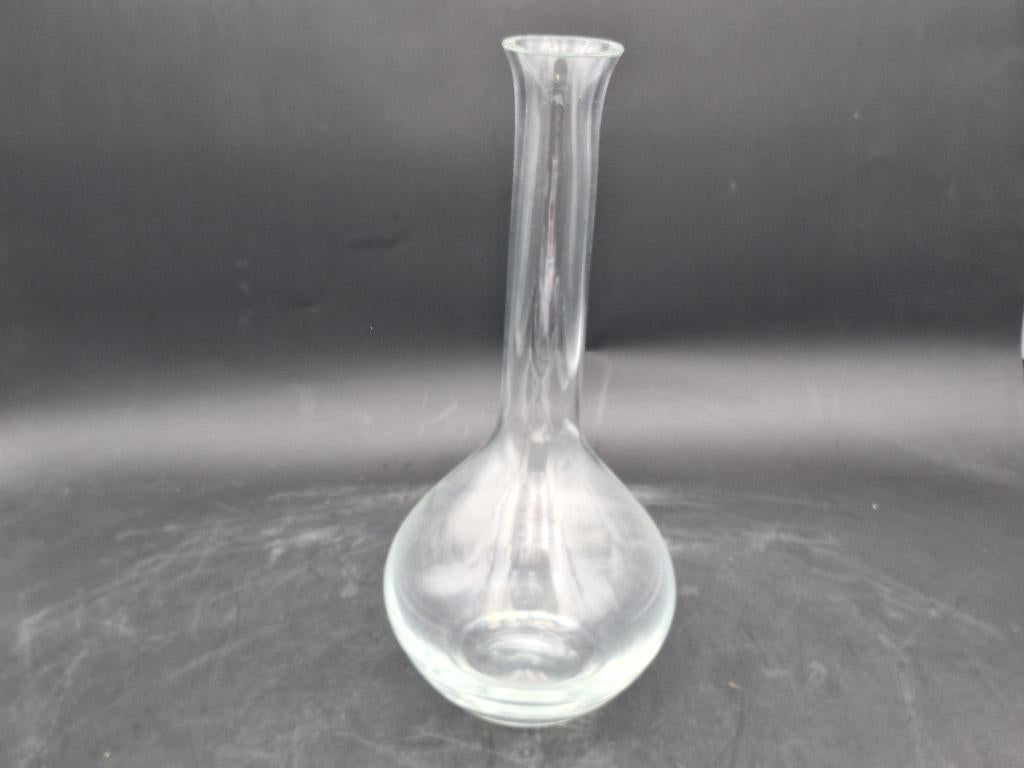 oude zware glazen/kristallen karaf, jaren 90, Antiek en Kunst, Ophalen of Verzenden