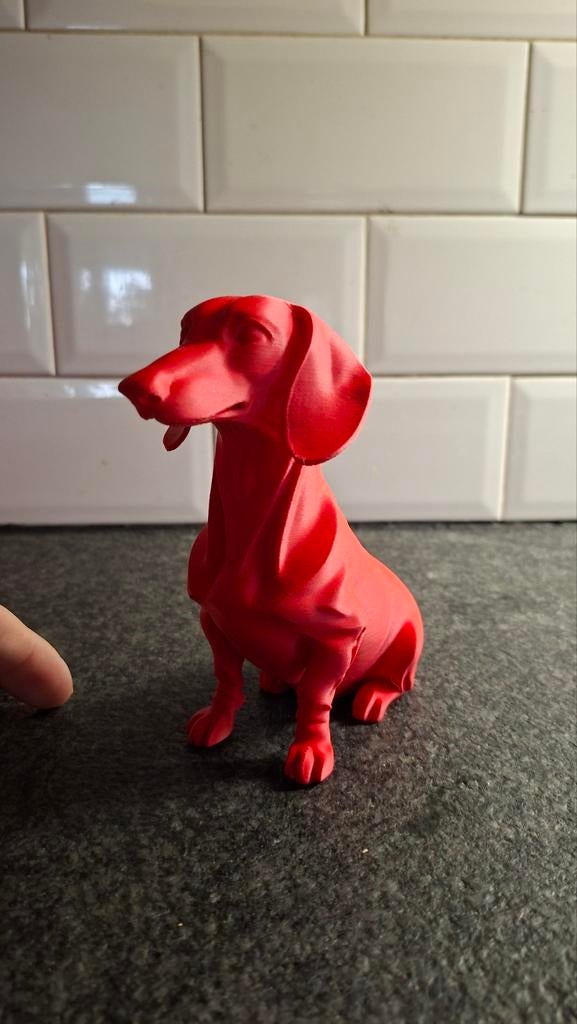 Superbe figurine de teckel, 1 à 2 ans, Particulier, Belgique, Un chien