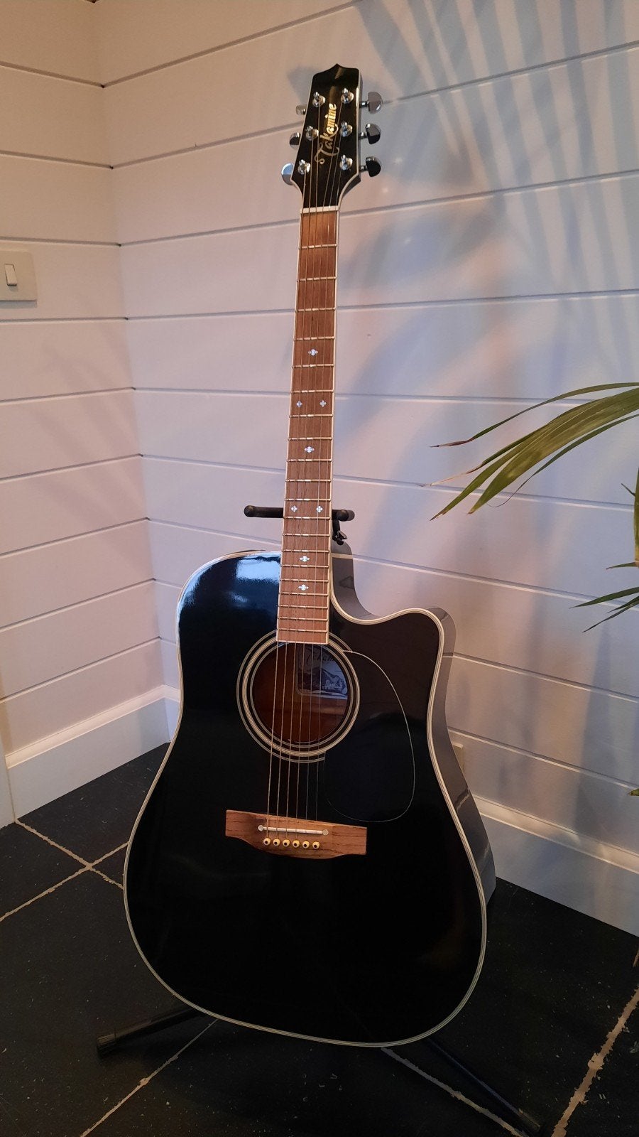 Takamine ef341sc (Pro series), Ophalen of Verzenden, Zo goed als nieuw, Western- of Steelstringgitaar, Met (piezo-)element