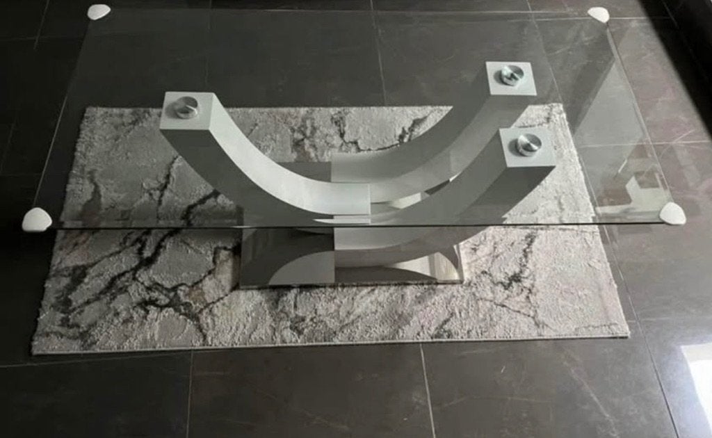 Glazen tafel, Comme neuf, Verre, Enlèvement, 50 à 100 cm