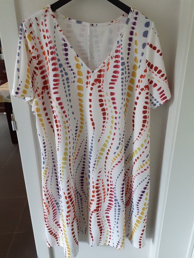 SHEIN Curve Kleedje in A-lijn Maat: 4XL = 50/52 Prijs: € 5, Enlèvement ou Envoi, Comme neuf, Robe, Shein Curve