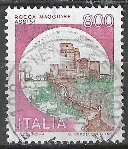 Italie 1980 - Yvert 1454 - Rocca Maggiore - Assise (ST), Envoi, Affranchi