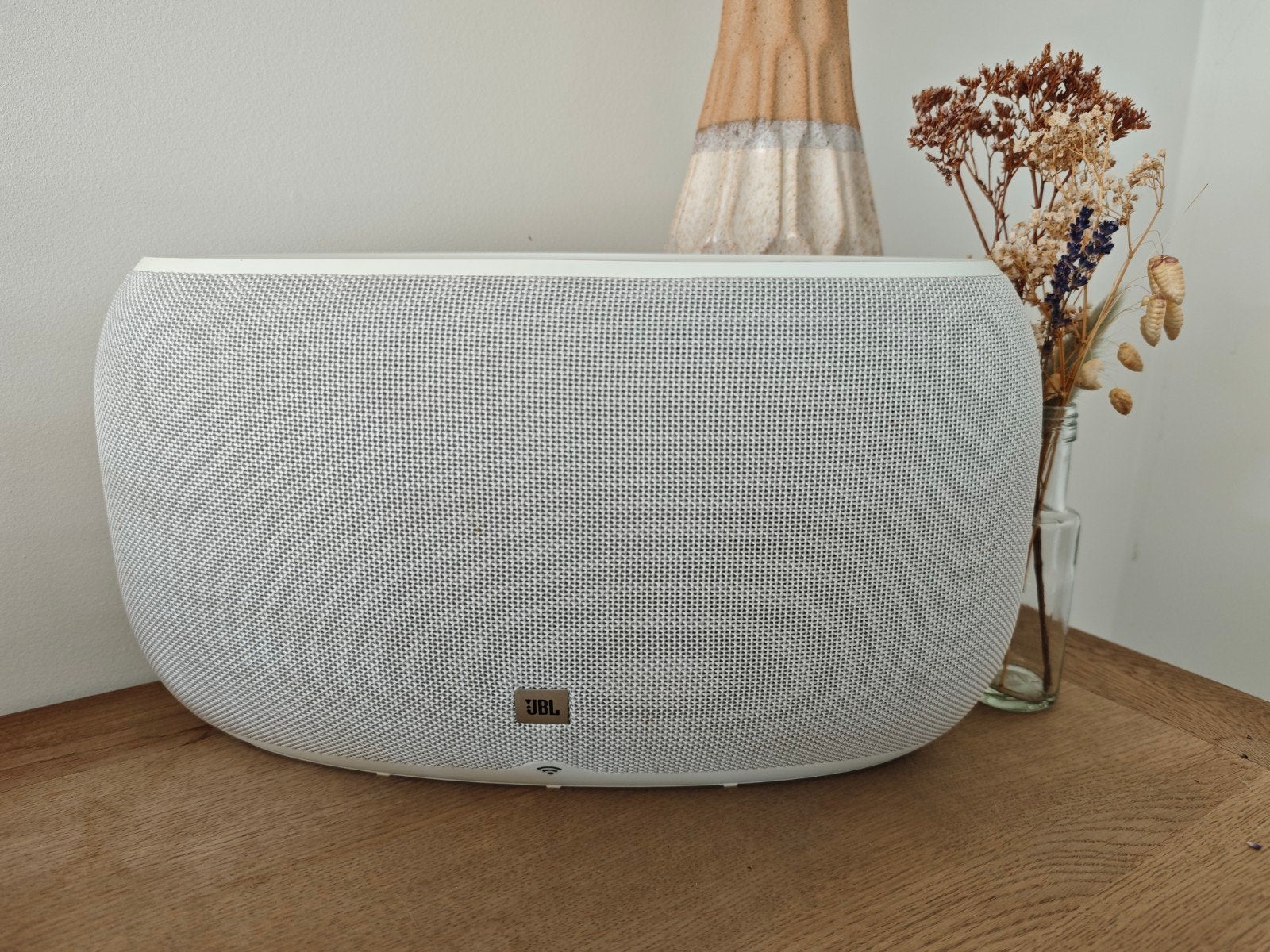 JBL link 500 wit, 150 watt of meer, Slimme speaker, Google, Ophalen of Verzenden