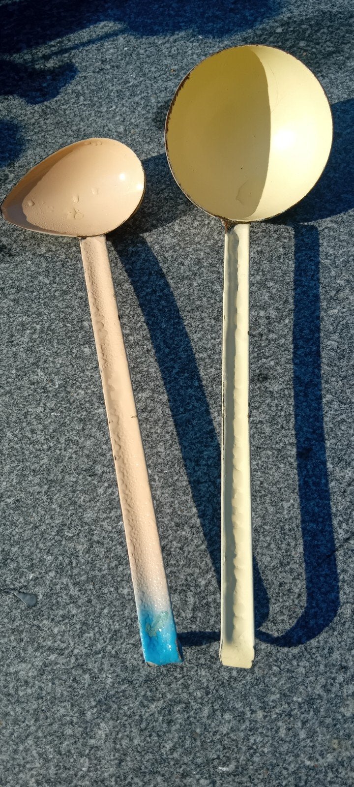 2 Brocante potlepels, Ophalen of Verzenden