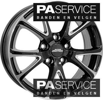 Nieuw 17 inch FPblack Interaction Renault Clio set incl band, Auto-onderdelen, Banden en Velgen, Velg(en), -, -, 17 inch