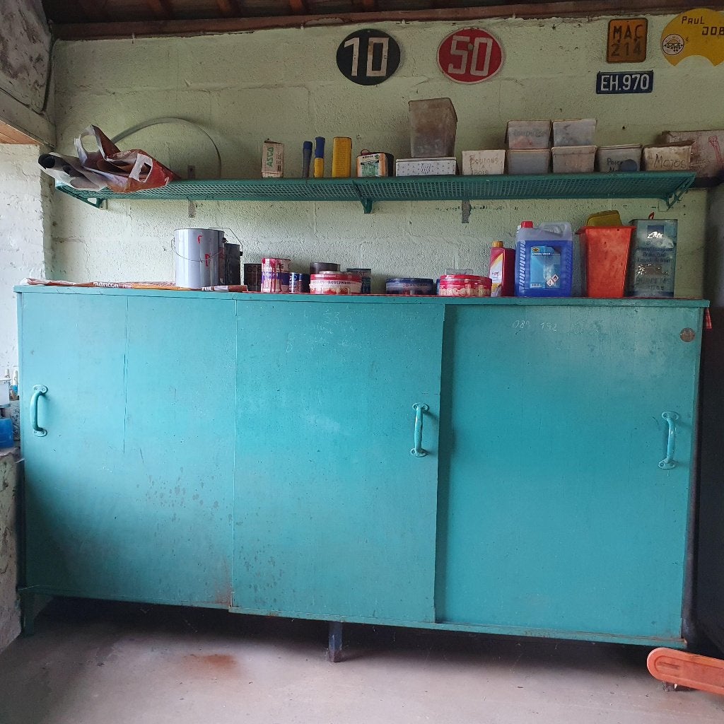 Armoire de rangement pour atelier L251cm H139cm P48cm, 25 à 50 cm, 200 cm ou plus, Autres essences de bois, Enlèvement