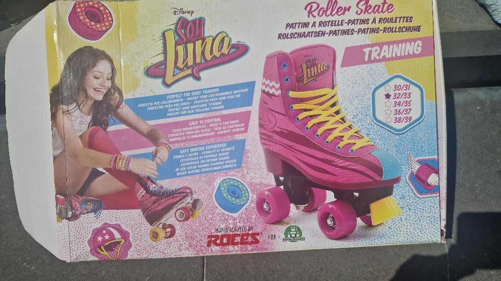 Rolschaatsen maat 32/33, Réglable, Comme neuf, Enlèvement, Enfants