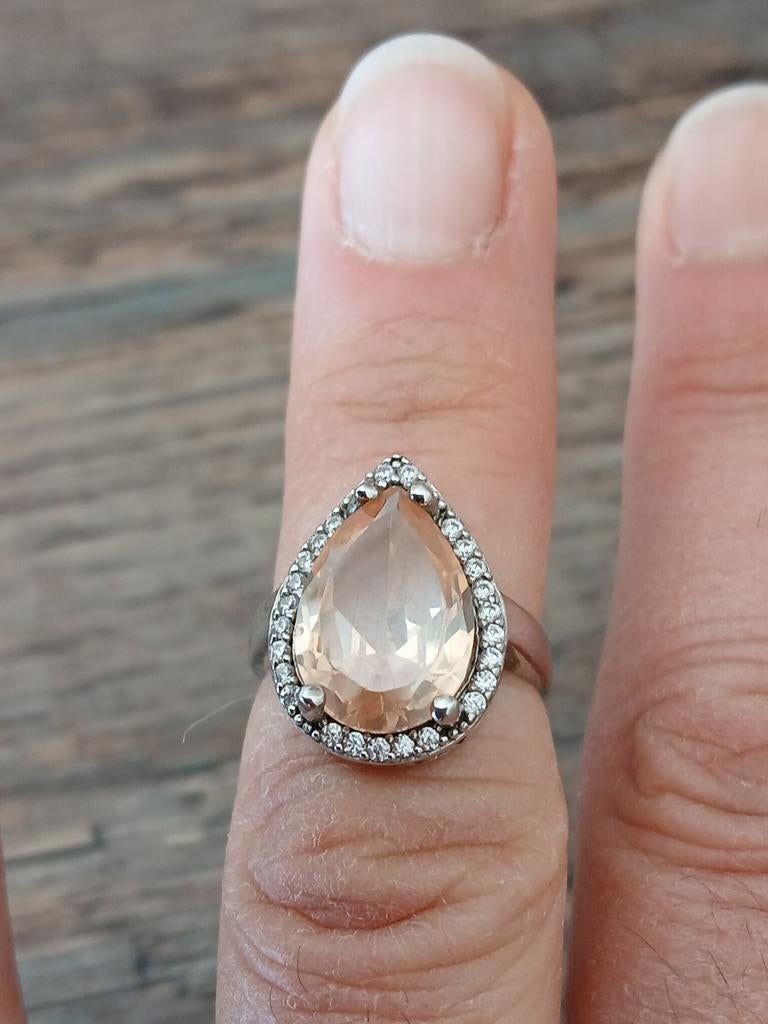 925 zilveren ring, Ophalen of Verzenden, Zilver, Zilver
