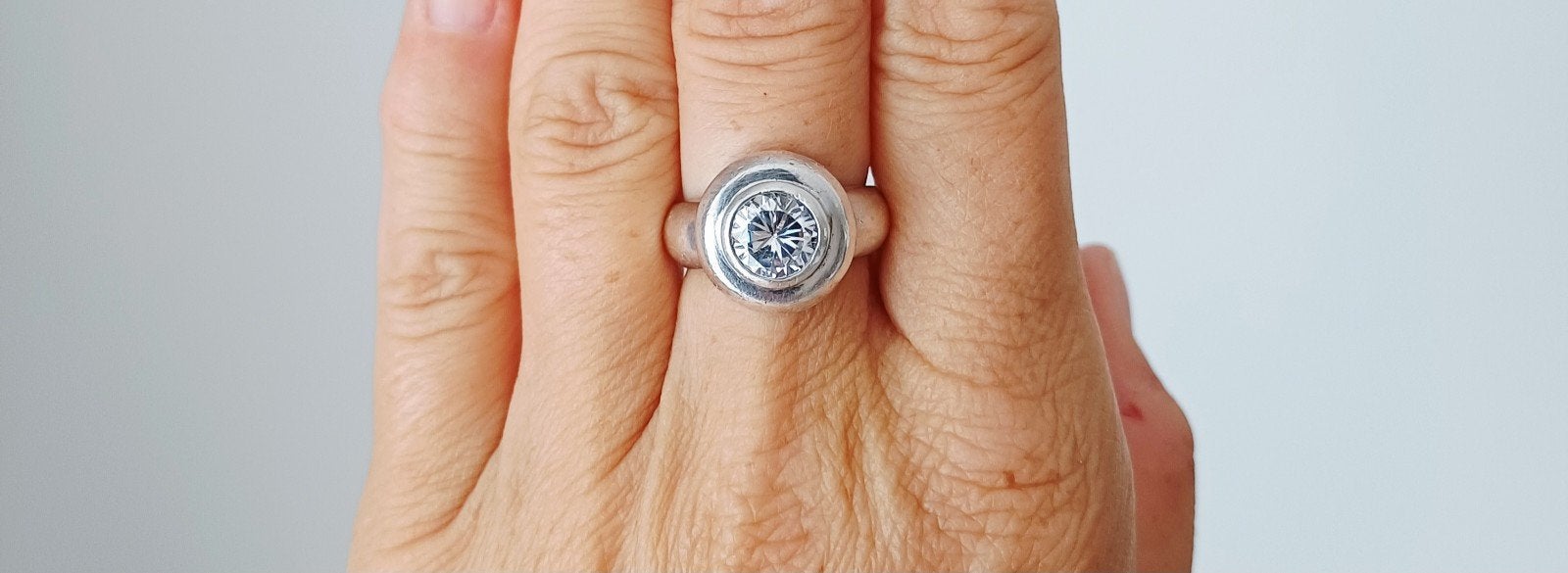 Zilver ring, Ophalen of Verzenden