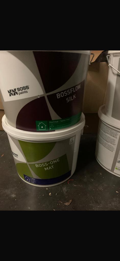 Boss Paints Verf, Doe-het-zelf en Bouw, Ophalen, 5 tot 10 liter, Nieuw, Verf
