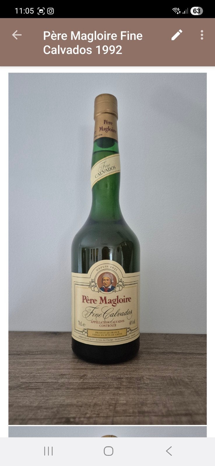 VINTAGE BOTTLE: Père Magloire Fine Calvados 1992, Enlèvement ou Envoi