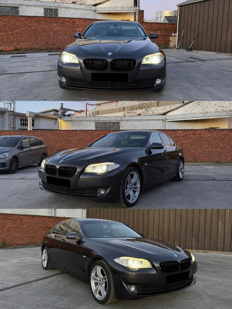 Bmw 520i F10 (integral active steering), Auto's, BMW, Automaat, Euro 5, Achterwielaandrijving, Zwart