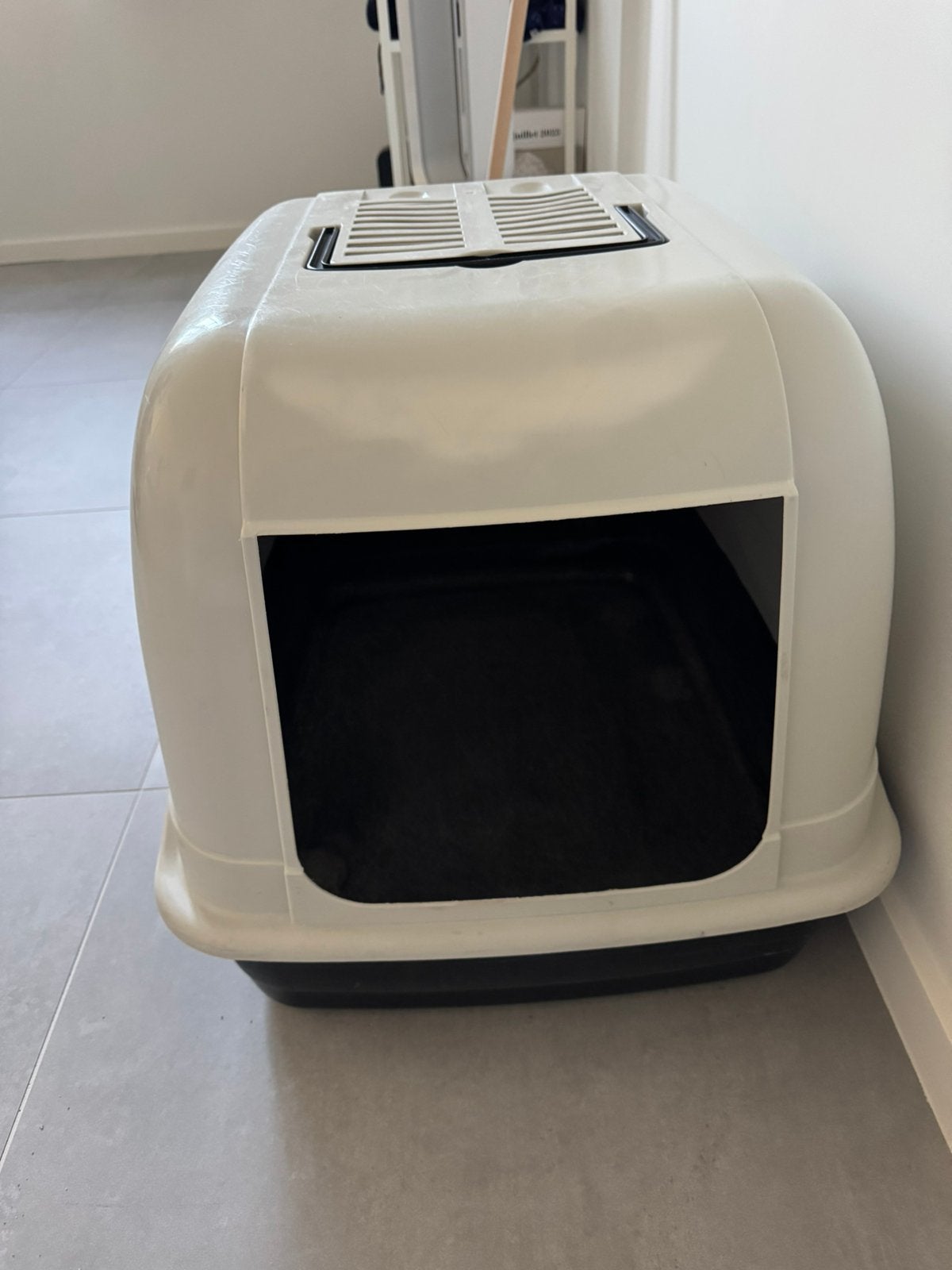 Grote kattenbak, Ophalen, Gebruikt