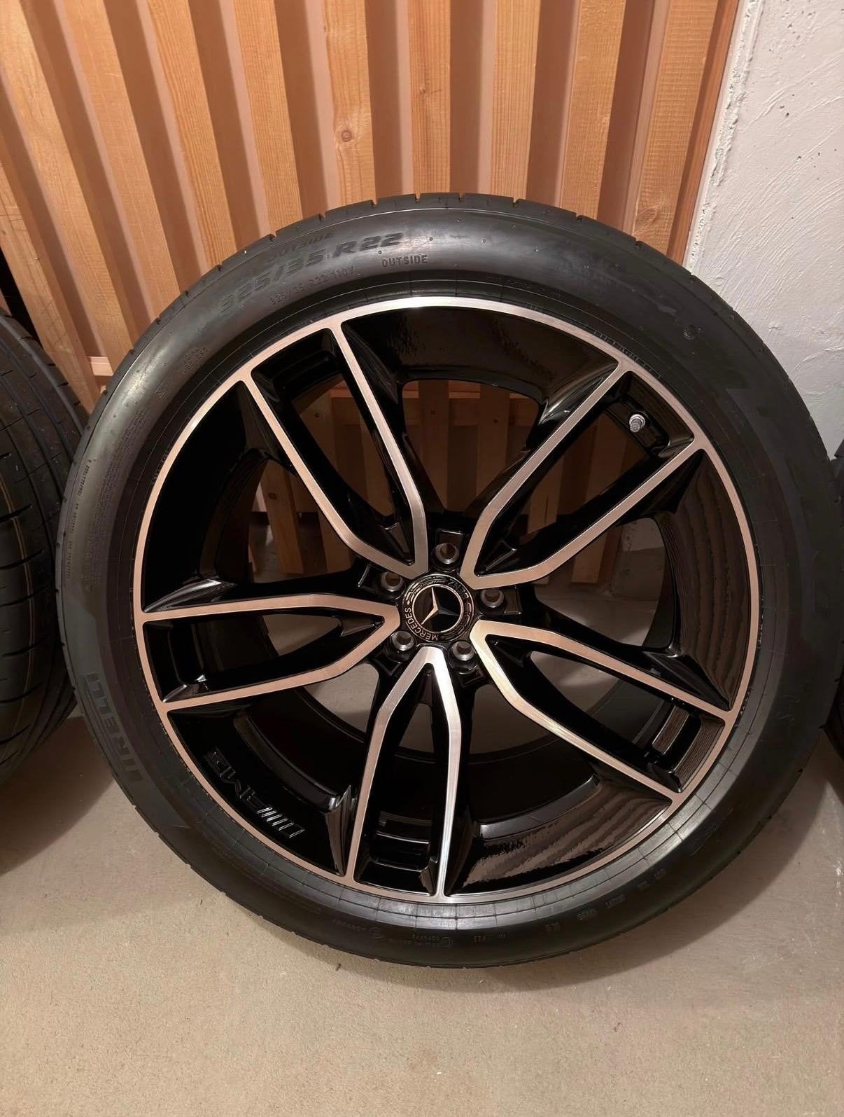 jantes mercedes GLE 22 pouces original set complet, Pneus et Jantes, Autres dimensions, Enlèvement, Utilisé