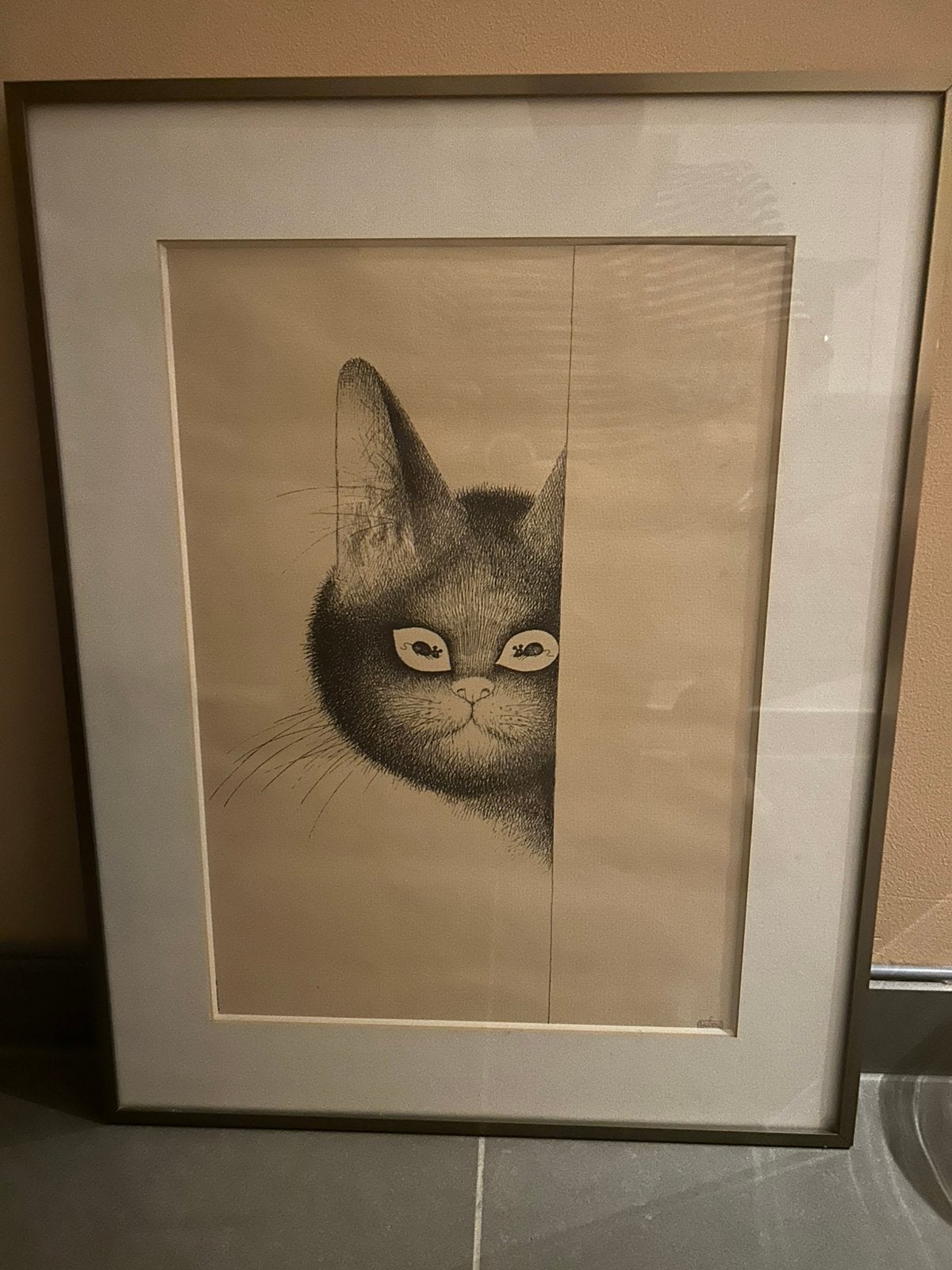 Pentekening Albert Dubout Chat souris, Antiquités & Art, Enlèvement, Reproduction, Dessin à la plume