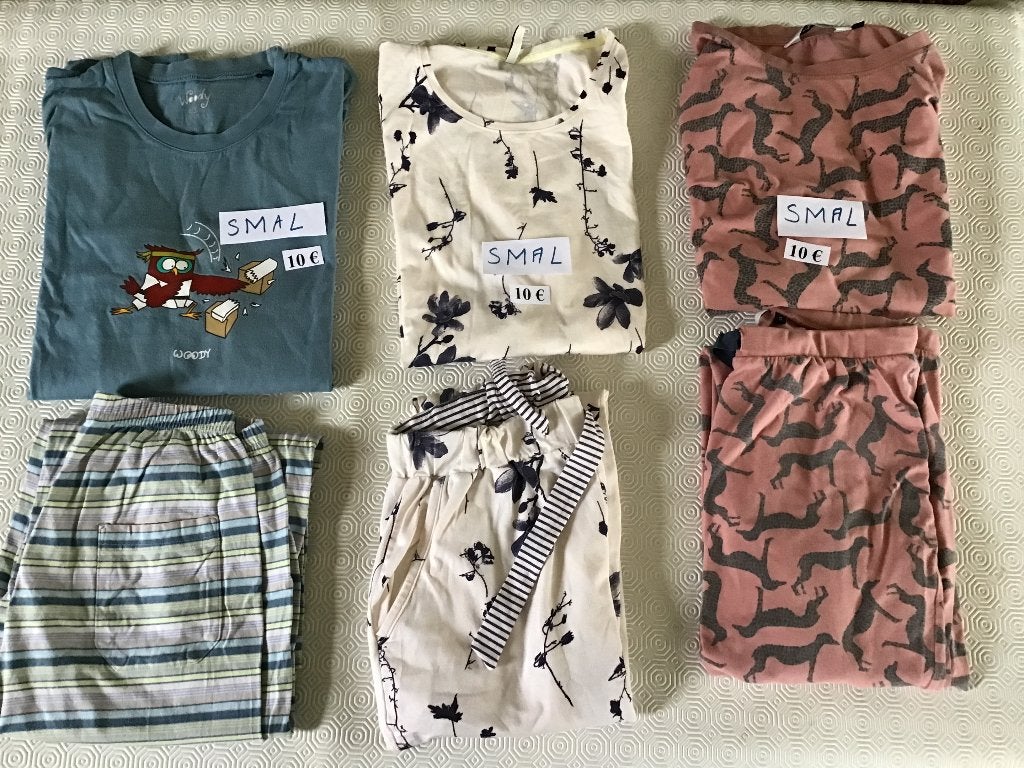 3 pyjama's maat smal aan 10 euro per stuk, Kleding | Dames, Ophalen of Verzenden, Zo goed als nieuw, Maat 36 (S)