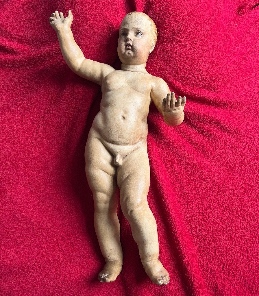 Statue en polychrome, Enlèvement