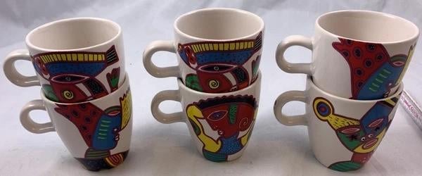 Douw Egberts Nikolai Carels Clemens Briels 6x Senseo Mok DE, Verzenden, Zo goed als nieuw, Overige stijlen, Kop(pen) en/of Schotel(s)