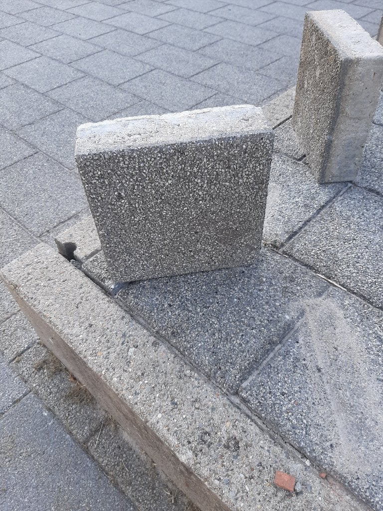 klinkers 20x20cm, Jardin & Terrasse, Béton, Enlèvement, Utilisé, Briques