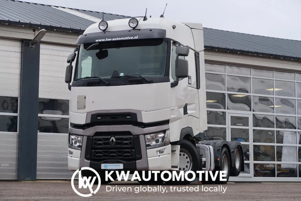 Renault T520 6x2/ RETARDER/ FULL AIR/ HYDRAULICS/ BOOGIE, Auto's, Vrachtwagens, Automaat, Mistlampen, Euro 6, 520 pk