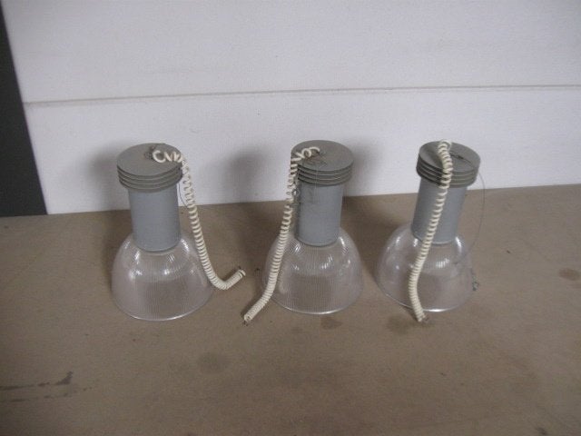 industriële verlichting 3 stuks, Ophalen, Zo goed als nieuw, Glas, Indystrie