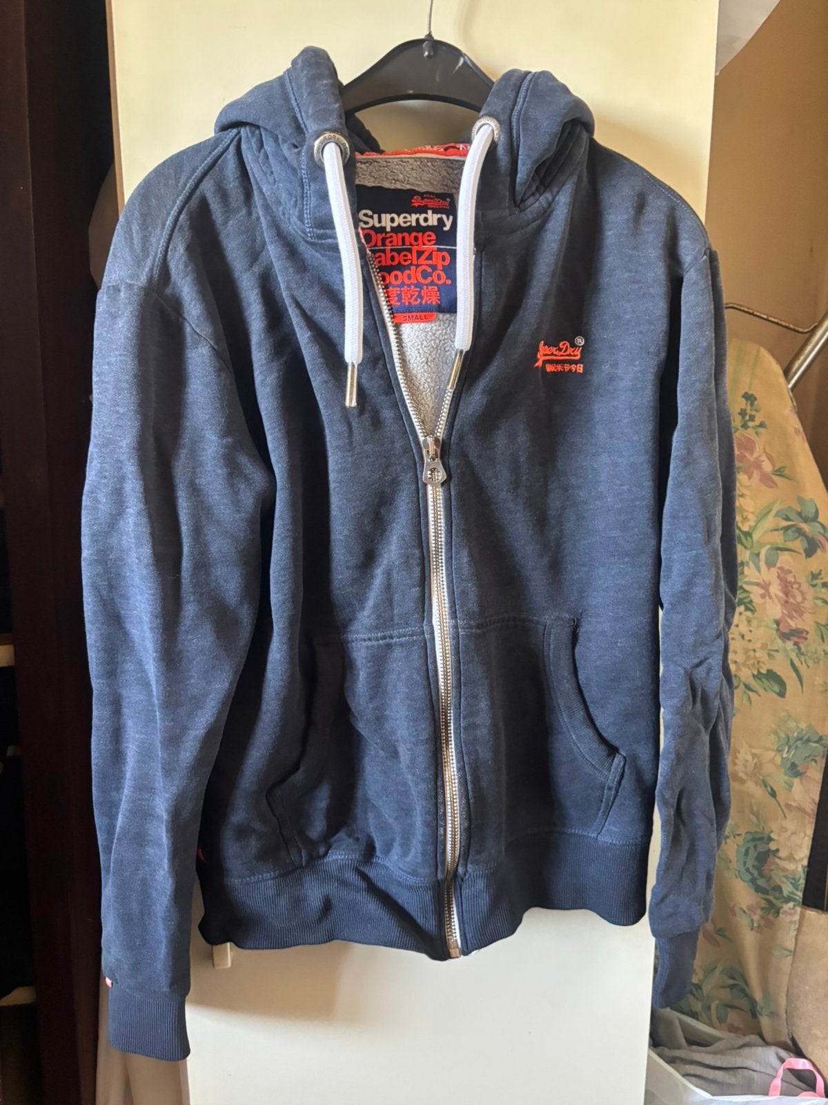 chillet superdry, Kleding | Dames, Ophalen of Verzenden, Zo goed als nieuw, Maat 36 (S), Blauw