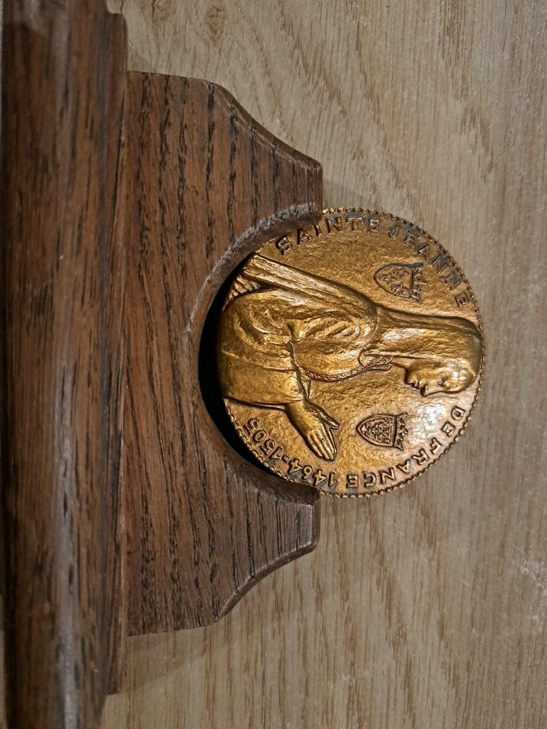 Médaille commémorative religieuse en bronze, Enlèvement