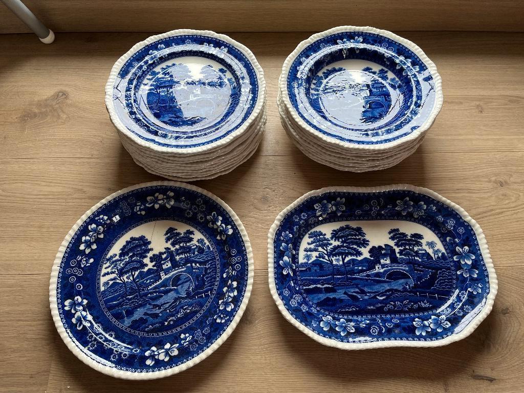 A vendre un service complet Copeland (± 1925), Antiek en Kunst, Antiek | Servies compleet, Ophalen